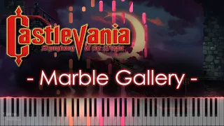 🍍Marble Gallery - Symphony of the Night - [Castlevania] - Synthesia Piano Cover🥥