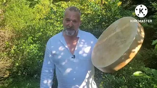 Horse skin Shamanic drum on an 18" Ashwood frame