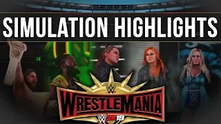 WWE 2K19 | WrestleMania 35 Full Show Simulation Highlights