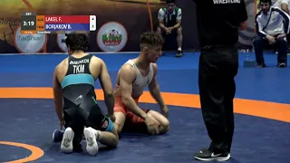 BRONZE FS - 70 kg: F. LAKEL (ALG) v. B. BORJAKOV (TKM)