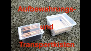 selbstgebaute Transport- und Aufbewahrungsbox für Rähmchen, Honigrähmchen, Bruträhmchen, Dadant