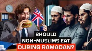MUSLIM MAN SCOLDS A BRITISH MAN FOR EATING DURING RAMADAN