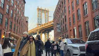 NYC Walk : World Trade Center to DUMBO & Brooklyn Bridge Park in December 2022
