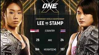 Angela Lee vs. Stamp Fairtex  ONE X  Grand Finale.