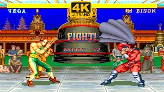 VEGA ➤ Street Fighter II Champion Edition ➤ Arcade (Hardest)  ➤ 4K HD 60 FPS