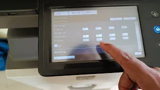 How to setup ip address in sharp DX 2500 N printer #sharp #iert #iertianstech