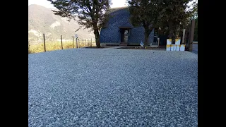 Realizzazione pavimento esterno in Sassolavato grigio