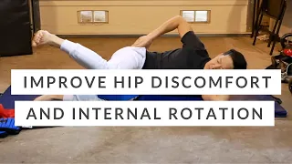 Hip internal rotation / Outer hip strength - Tensor fascia lata, glute minimus + medius exercise