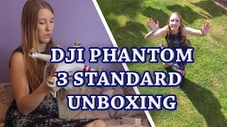 Unboxing DJI Phantom 3 Standard Drone + FIRST TEST FLIGHT