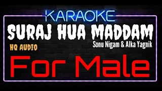 Karaoke Suraj Hua Maddham For Male HQ Audio - Sonu Nigam& Alka Yagnik Kabhi Khushi Kabhie Gham