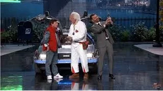 Marty McFly & DOC Brown Visit with Jimmy Kimmel Live Show.