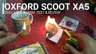 SLUK | Oxford Scoot XA5 Disc Lock Alarm test & review