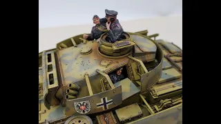 Takom Blitz Panzer III Ausf M mit schurzen Complete Build Part 6 Painting Figures