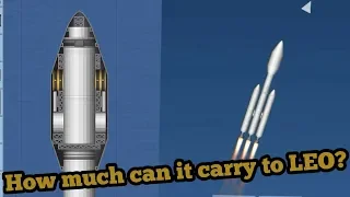 How much can fully expendable falcon heavy carry to LEO? (SFS)