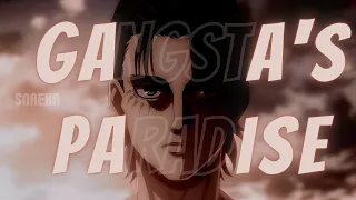 ATTACK ON TITAN 4 season - GANGSTA'S PARADISE, COOLIO ft. LV