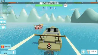 Roblox shark bite GOLDEN BOAT!!!