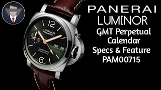 Panerai Luminor Perpetual Calendar Platinumtech PAM00715 Specs & Features By Samy