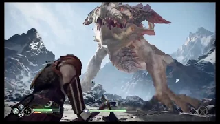 God of War kratos vs Dragão