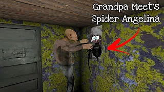 grandpa meeting Spider Angelina in Granny the New Update 1.9