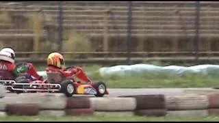 Flavio 4 years KART ENGINE FERRARI !!! kid karting race bambino