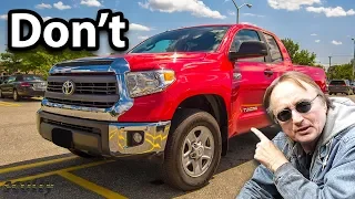 Why Not to Buy a Toyota Tundra