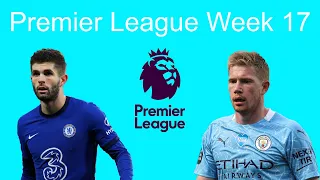 My Premier League Predictions: Matchweek 17 Edition