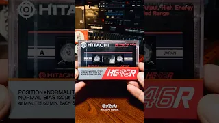 HITACHI HE 46R #vintageaudio #audiotape #compactcassette #Hitachitape #basf #agfa #tdk #rock