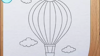 How to draw air balloon