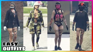 Top 4 Easy To Make Female Tryhard Outfits Using Clothing Glitches (GTA Online