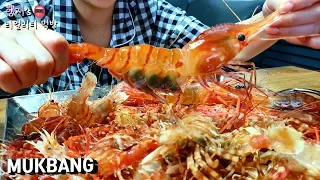 리얼먹방:) 독도새우,닭새우!! 이렇게 비싼 음식도 먹어보고 유튜브하길 잘했다...ㅣBIG Shrimp(raw)ㅣいせエビㅣMUKBANGㅣEATING SHOW