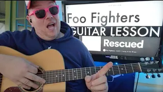 Rescued - Foo Fighters Guitar Tutorial (Beginner Lesson!)