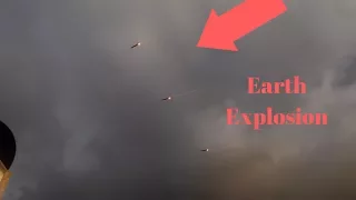Earth explosion seen from Area 51 - Zombie chronicles Moon