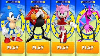 Sonic Dash - Clasic Sonic Vs Boss Battle Eggman & Amy Vs Boss Battle Zazz Who Win? Gameplay