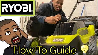 RYOBI 40V Electric Battery Self-Propelled Mower Assembly and Demonstration