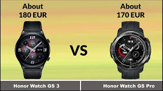 Honor Watch GS 3 vs Honor Watch GS pro