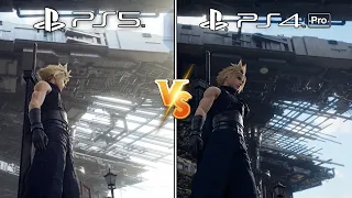 (PS5) FF VII Remake Intergrade vs. (PS4) FF VII Remake | Graphics Comparison