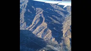 Amazing flight view! Big Nature! Great mountain view over Mongolia from the SKY!