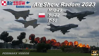 Airfield attack ▲ Su-22, MiG-29, T-50 🇵🇱 ▲ Air Show Radom 2023