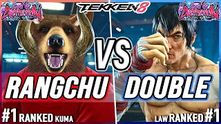 T8 🔥 Rangchu (#1 Ranked Kuma) vs Double (#1 Ranked Law) 🔥 Tekken 8
