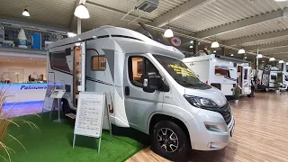 2021 Bürstner motorhome with unusual rear washroom.  Harmony Line TD 680G