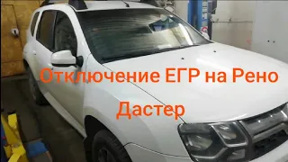 Удаление ЕГР/Сажевый фильтр. Рено Дастер 1,5л.109л. с. Дизель. Чип тюнинг.