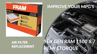 How To Replace Your Air Filter On A 2019+ Ram 1500