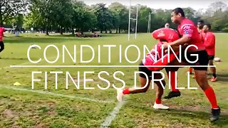 RUGBY UNION GAME CONDITIONING AND FITNESS DRILL