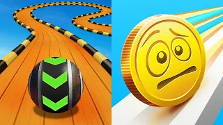 Sky Rolling Ball 3D Vs Coin Rush - All Levels Gameplay Android, iOS ( Part 13 ) NEW UPDATE Level