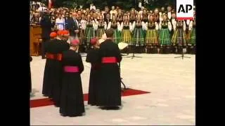 POLAND: WARSAW: POPE JOHN PAUL II VISIT