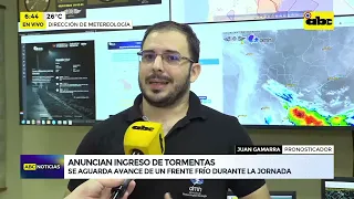 Alerta de tormentas y descenso de temperatura