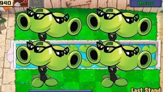 PvZ - Last Stand - Successfully Defends 5 Flags Gameplay, MiNi Games - Strategy Gameplay!!!
