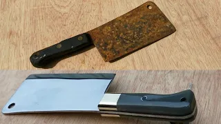 Restoration - Rusty and old Vintage Cleaver
