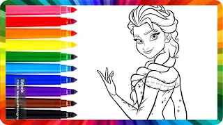 How to Draw Disney Princess Elsa-step by step | Disney Frozen | Drawing For Kids