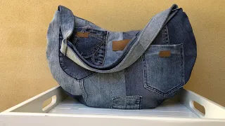 crossbody & shoulder denim bag tutorial